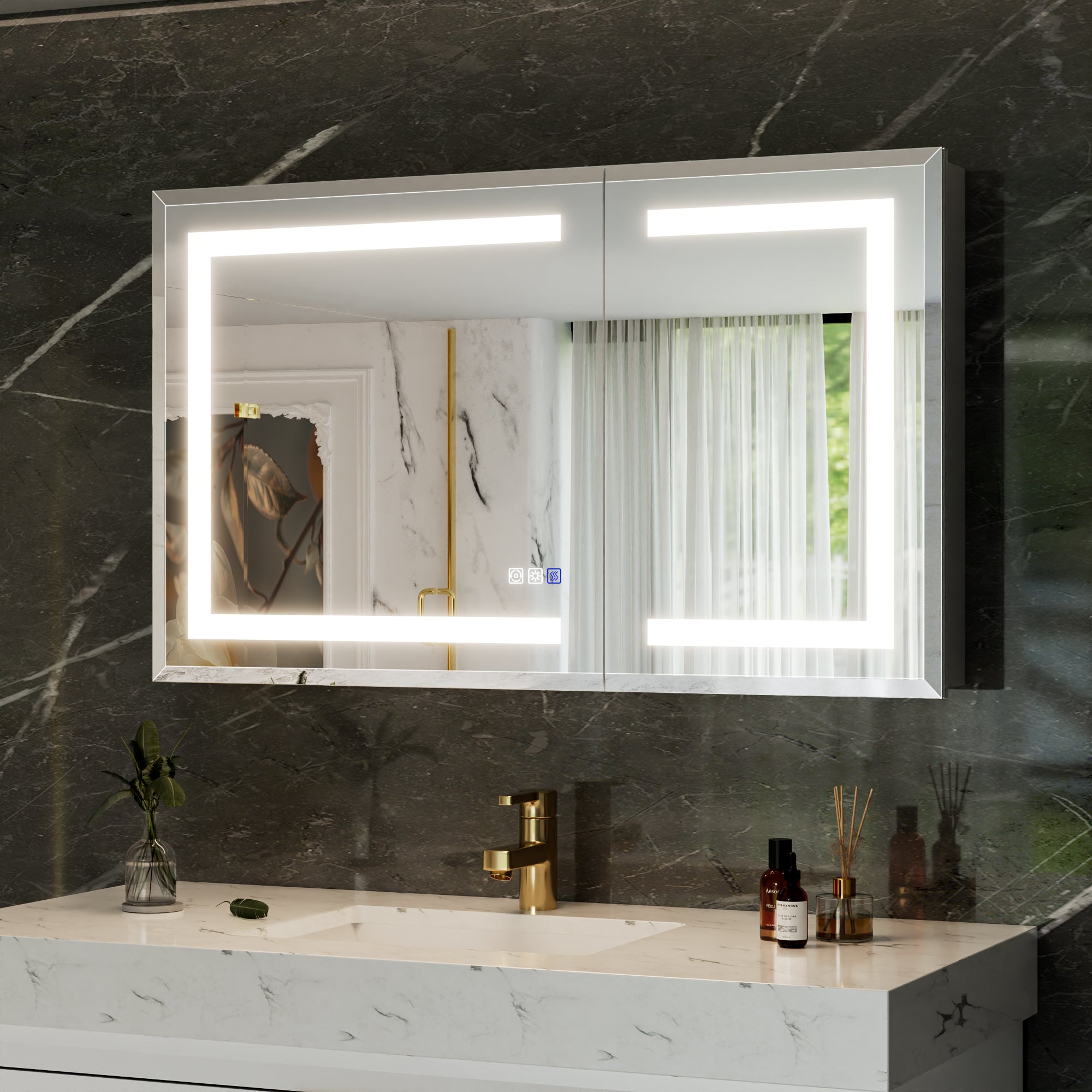 40"W x24"H Lighted Medicine Cabinet