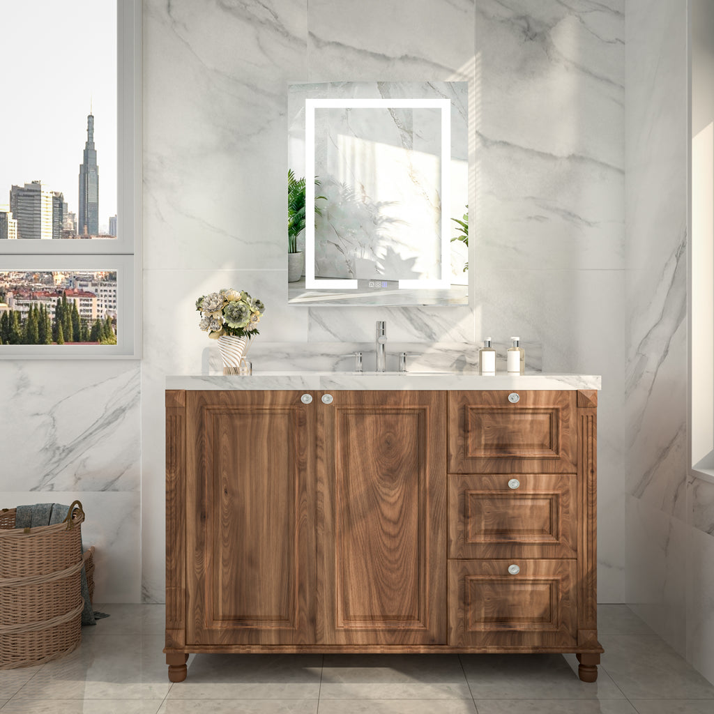 30x24 LED Medicine Mirror Cabinet with Mirror