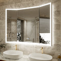 3-Panel Foldable Bathroom LED Mirror with Magnifier