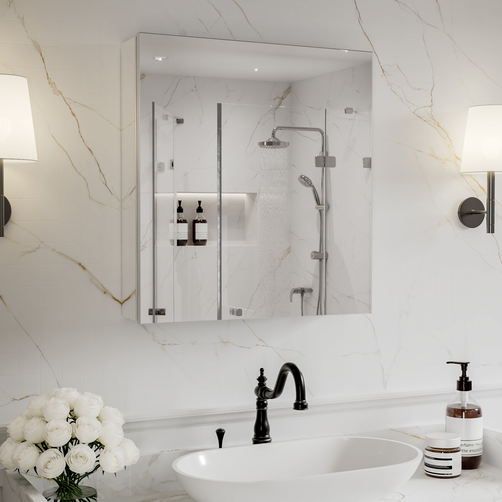 Medicine Cabinet with Mirror