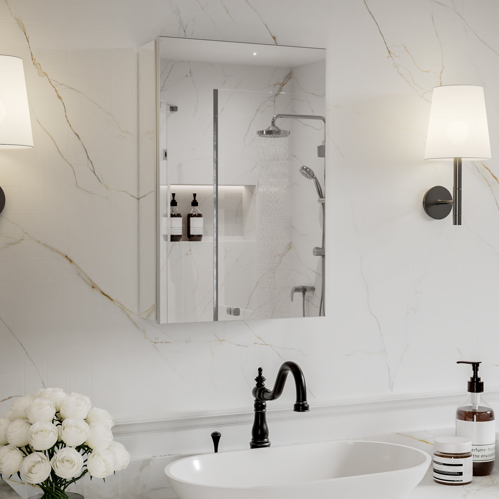 Medicine Cabinet with Mirror