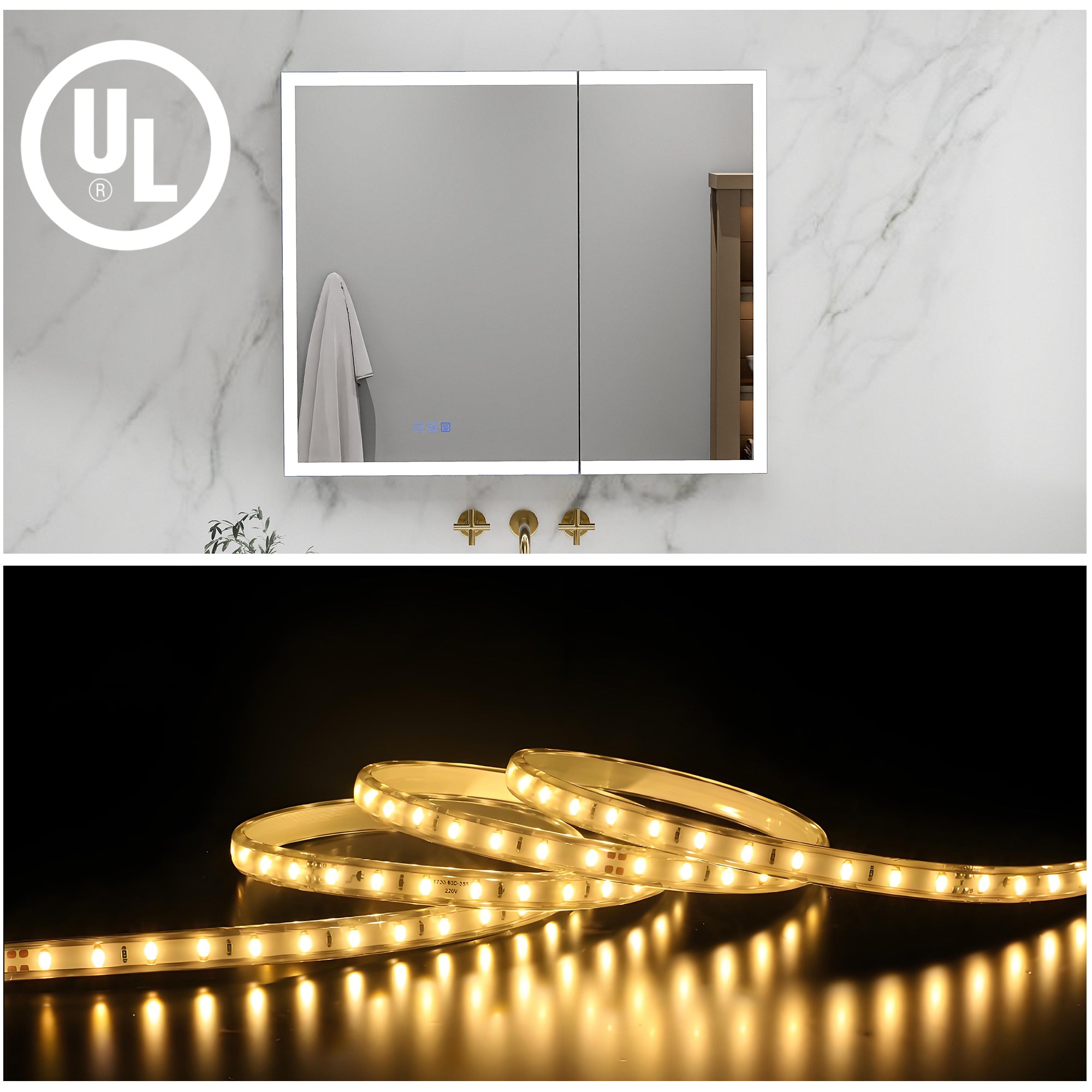 40x30 Medicine Cabinet with Lights