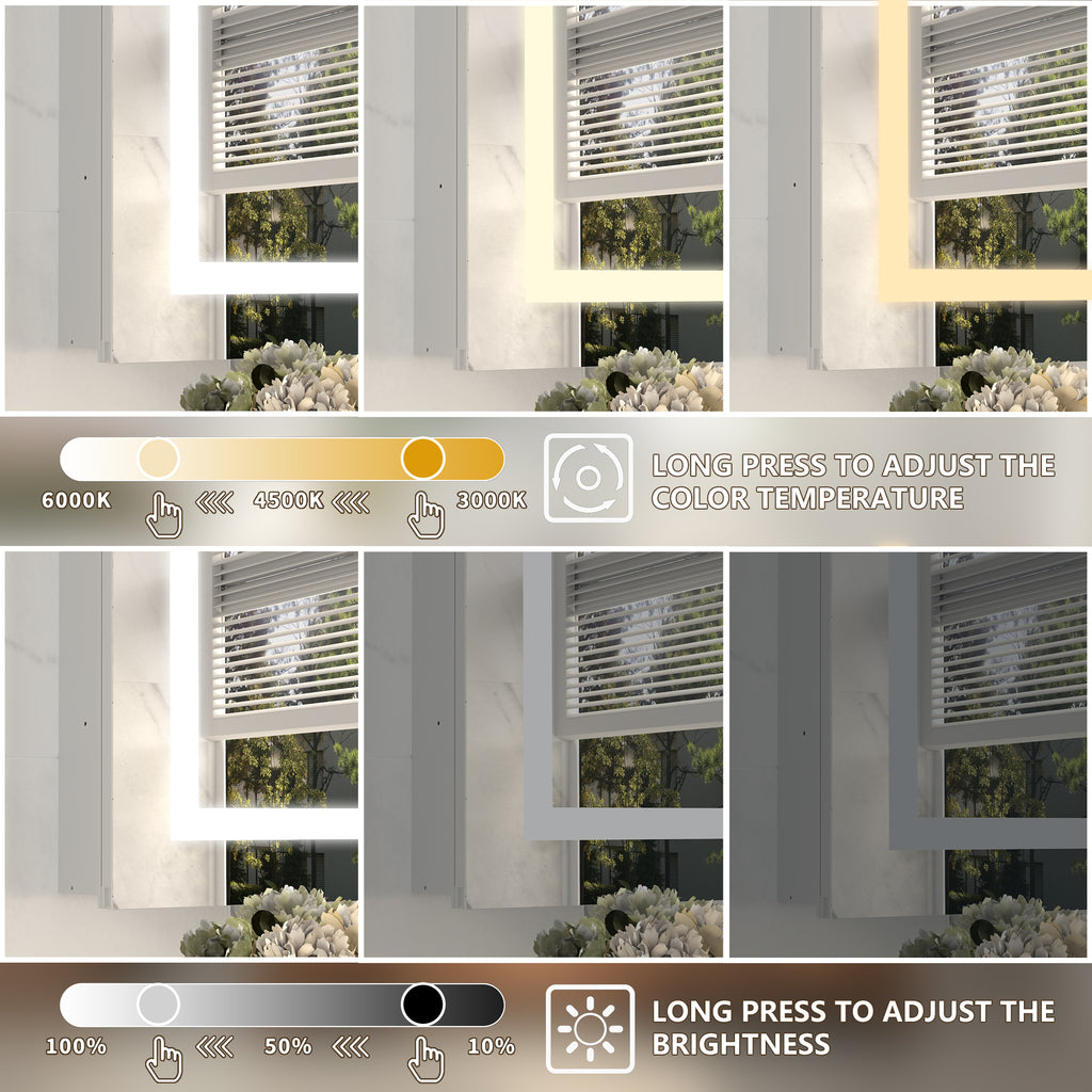 30x36 LED Medicine Mirror Cabinet with Mirror