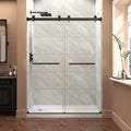 55-60" W x 76" H Frameless Bypass Shower Doors