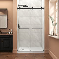 43-48"W x 76"H Frameless Bypass Shower Doors
