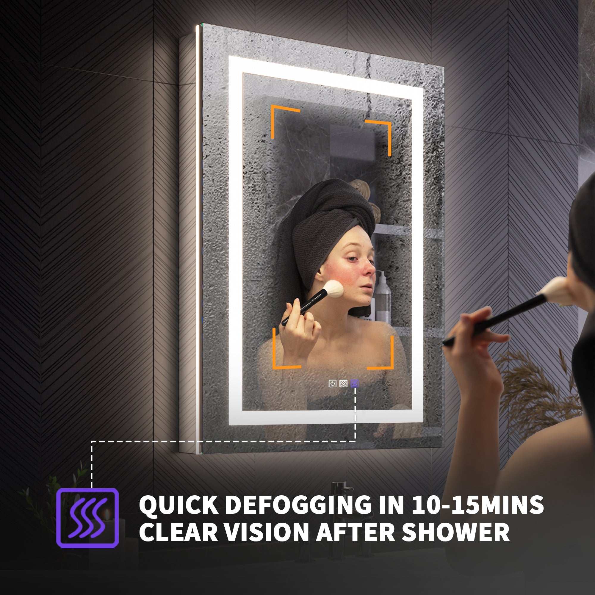 LED Smart Medicine Cabinet with Mirror