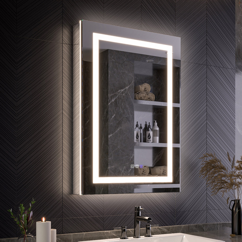 24x36 LED Medicine Cabinet Left Opening