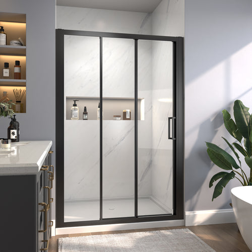44-48"W x 70"H Trifold Sliding Shower Door