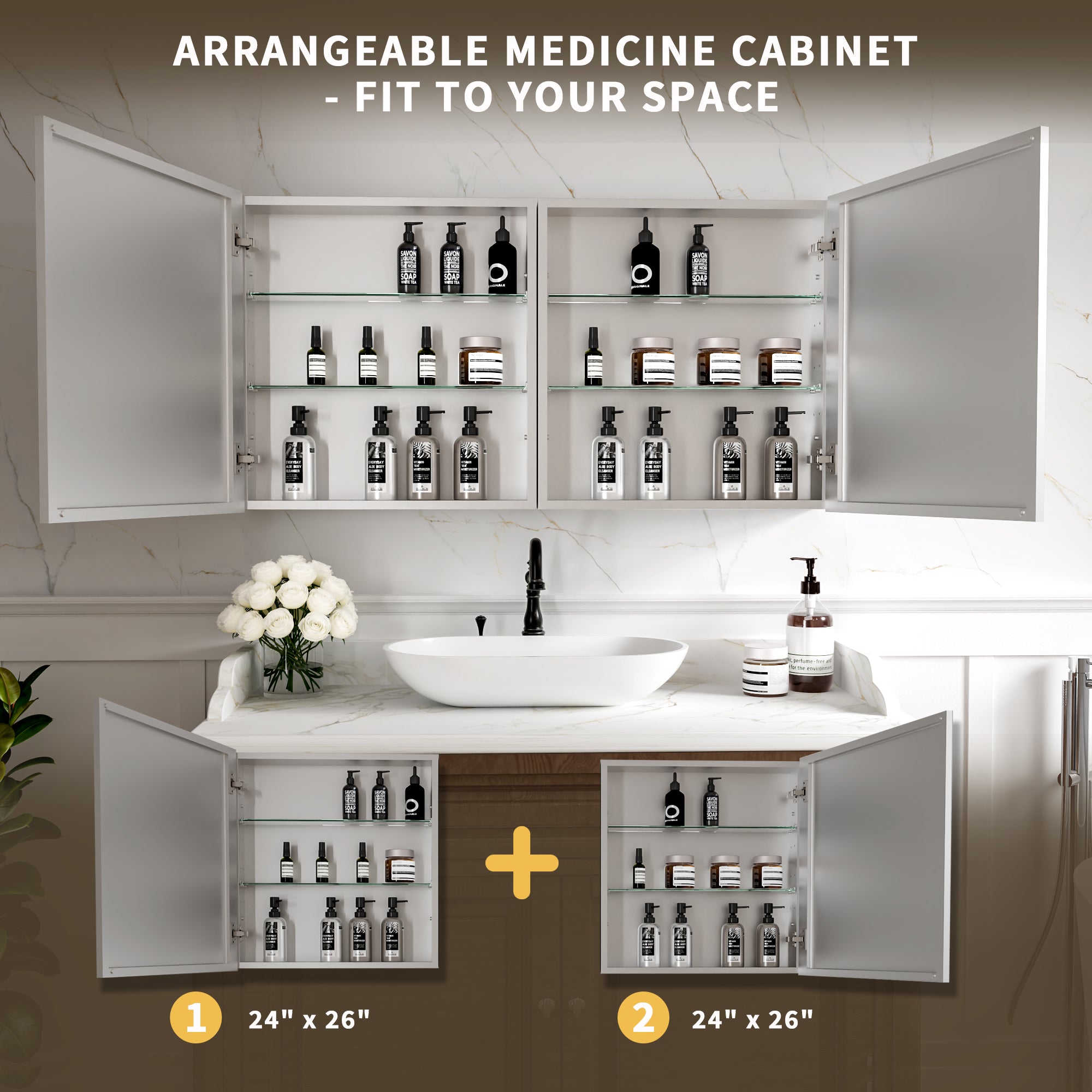 Medicine Cabinet with Mirror