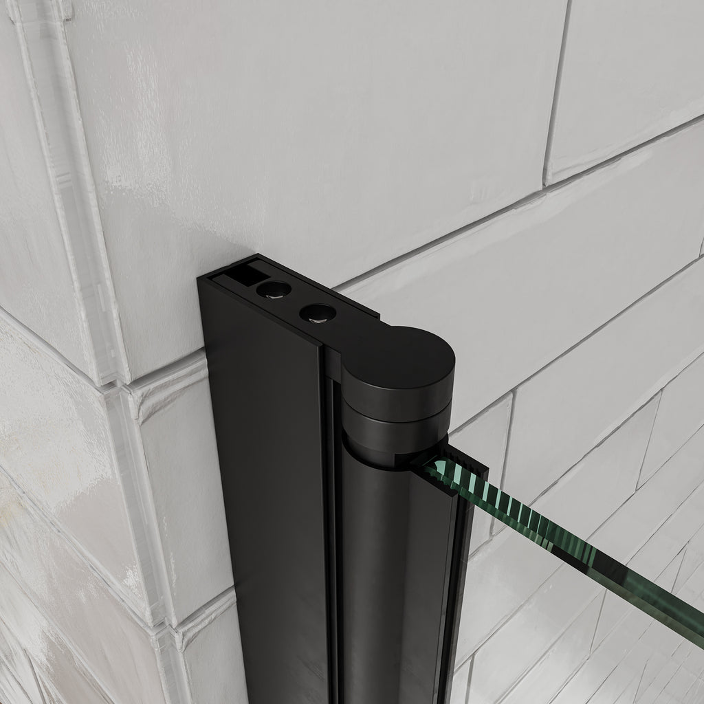 31-32" W x 55" H Frameless 180° Pivot Shower Door for Bathtub