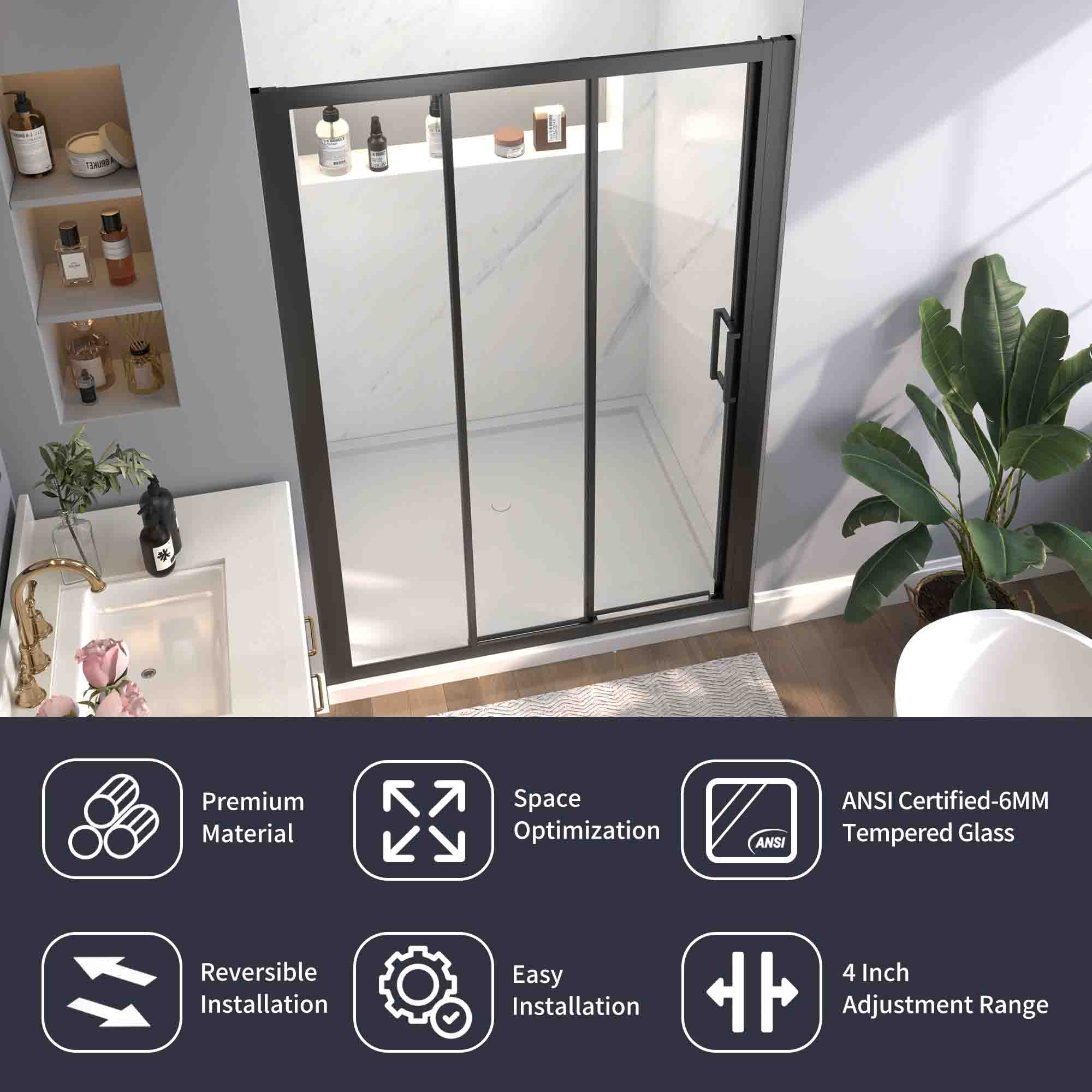 Trifold Shower Door