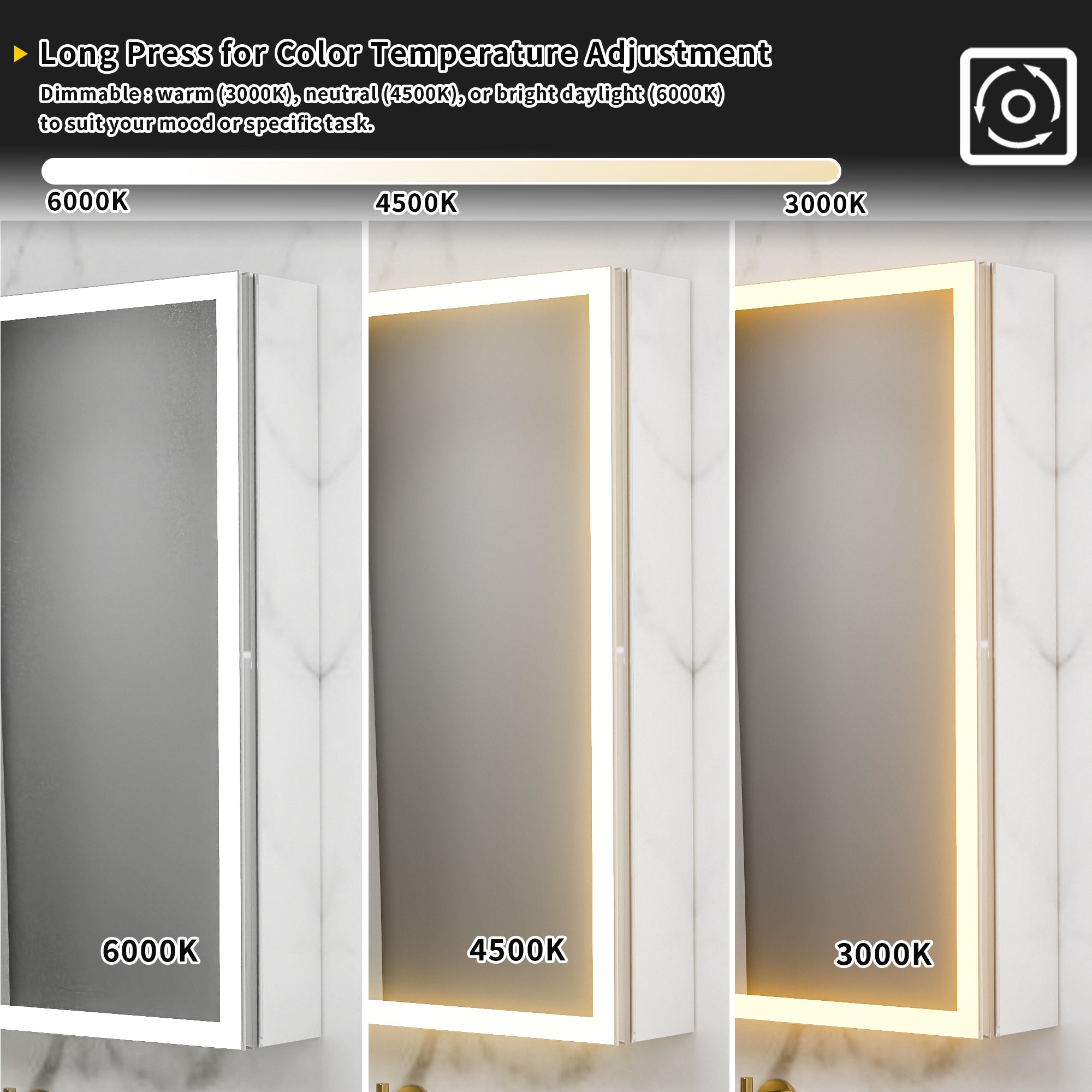 48x30 Medicine Cabinet with Lights