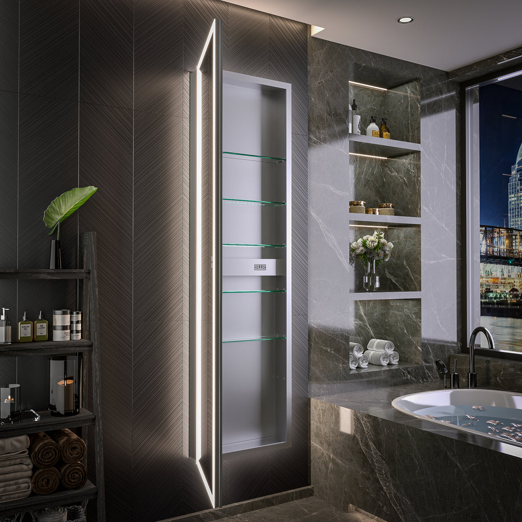 20 X 70 Full Body Lighted Medicine Cabinet with Mirror