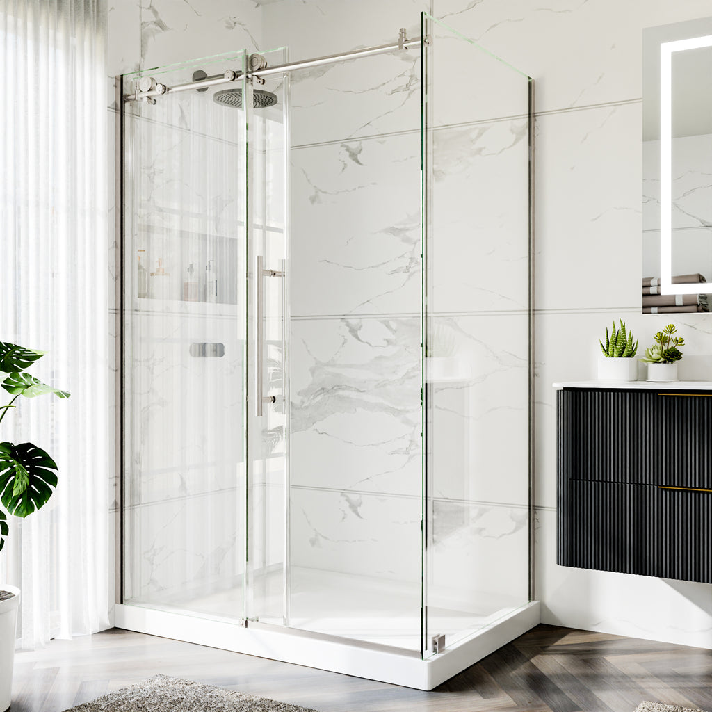 72"H Frameless Shower Enclosure