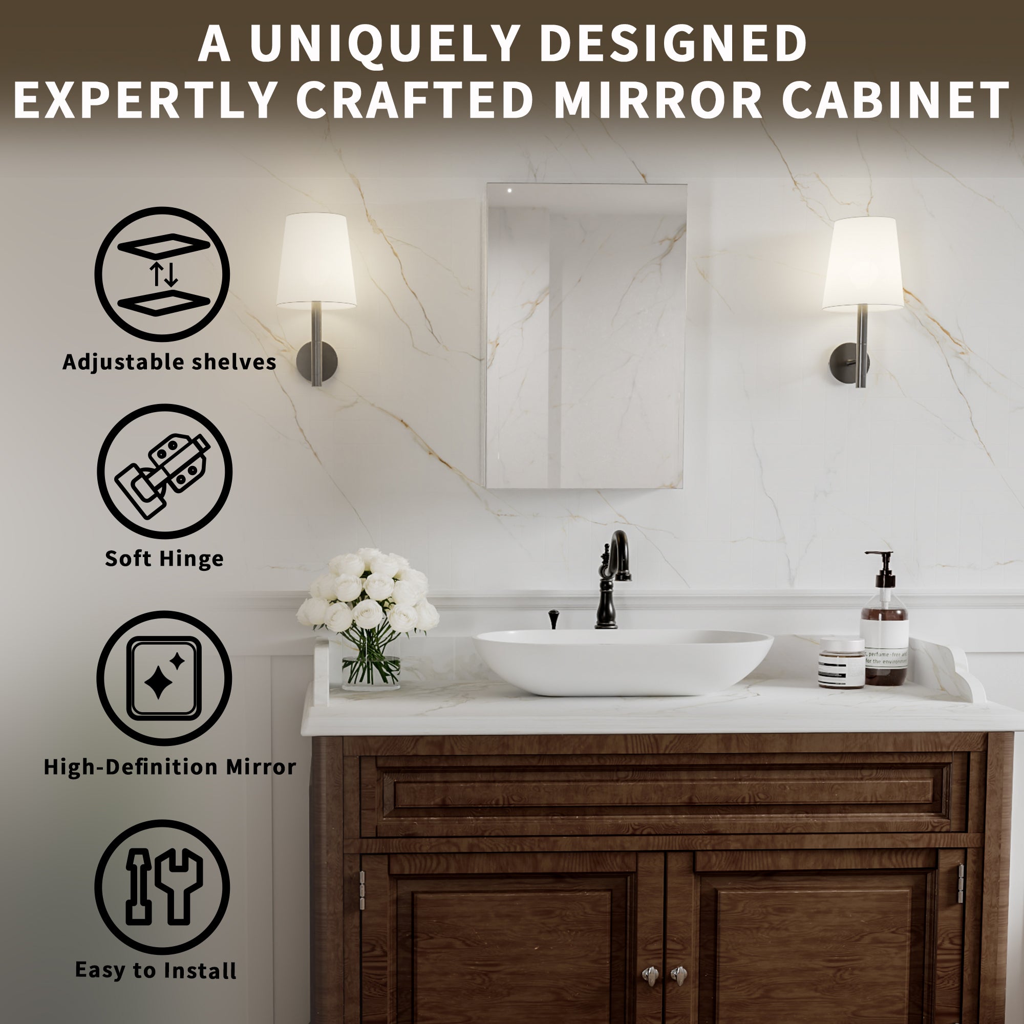 Medicine Cabinet with Mirror