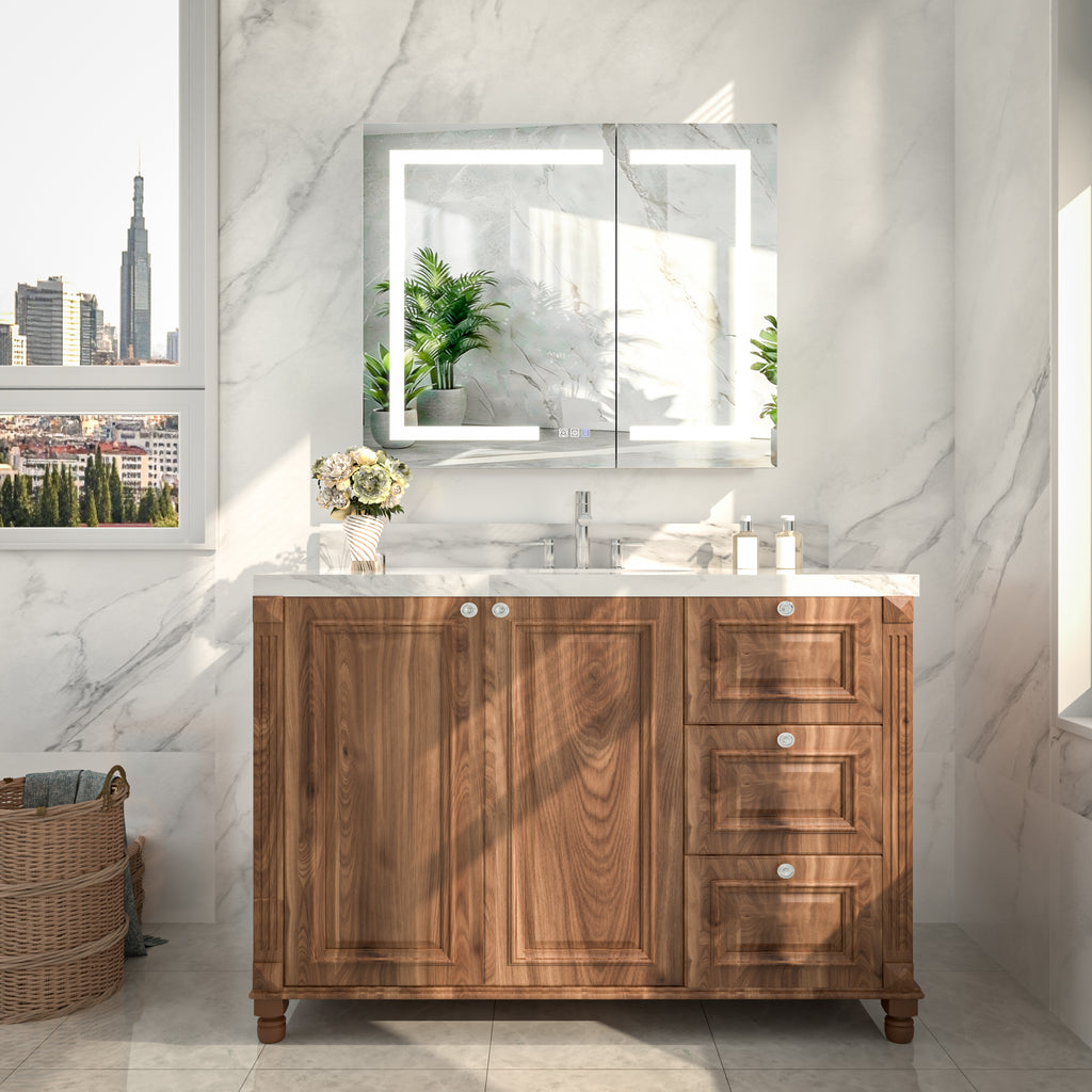 30x36 LED Medicine Mirror Cabinet with Mirror