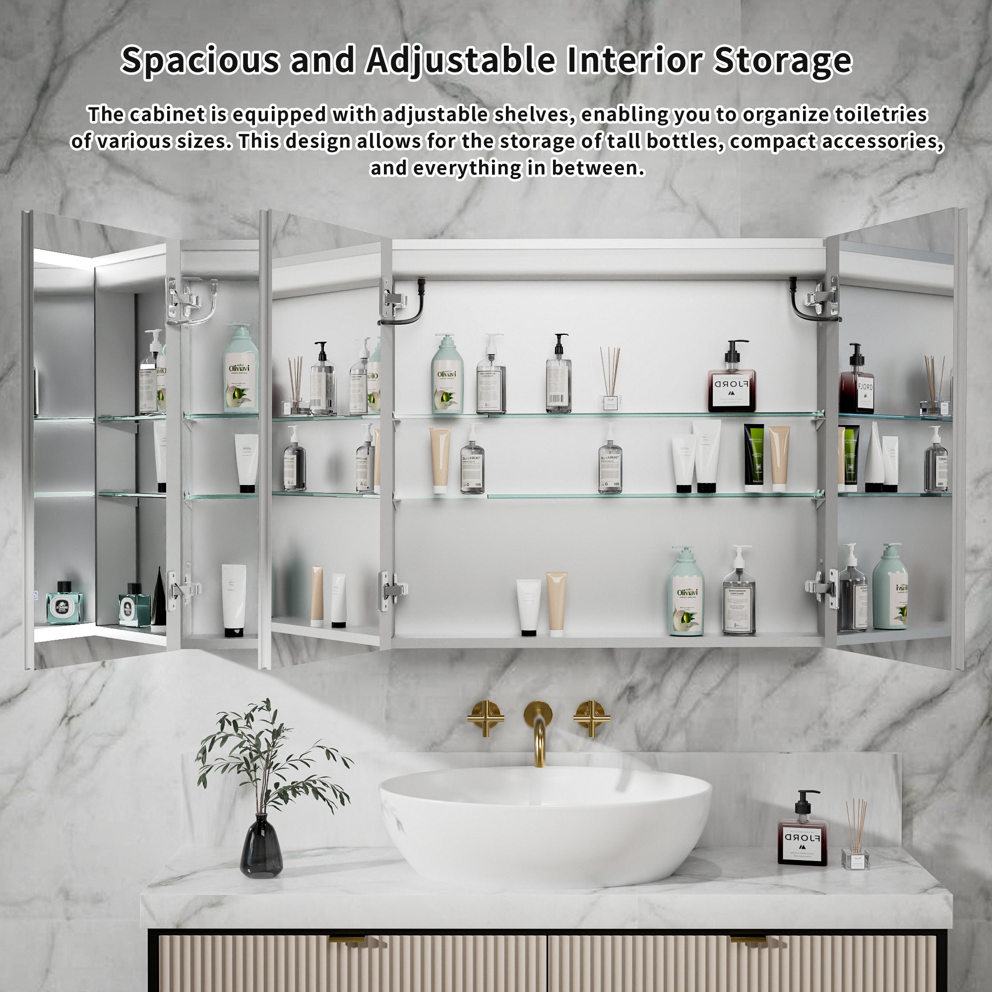 48x30 Medicine Cabinet with Lights