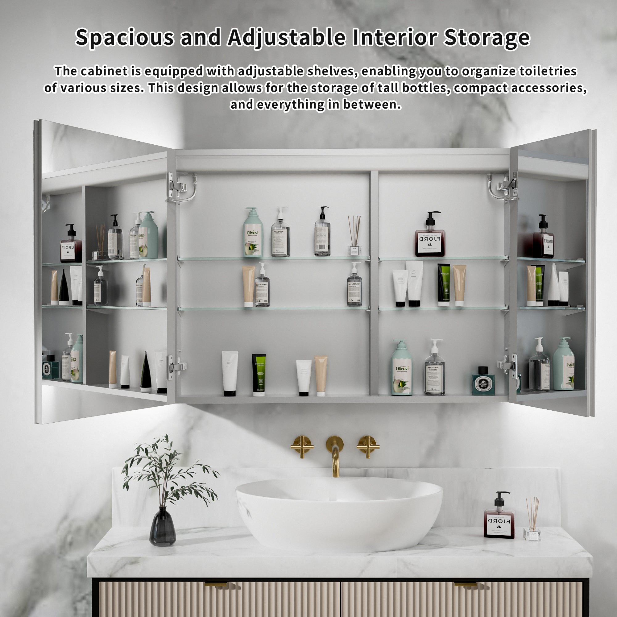 40x30 Medicine Cabinet with Lights