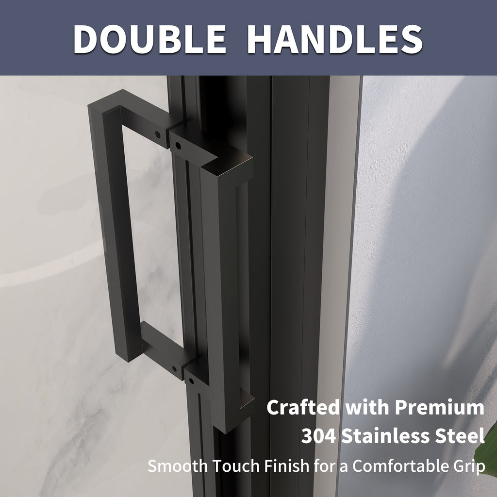 44-48"W x 70"H Trifold Sliding Shower Door