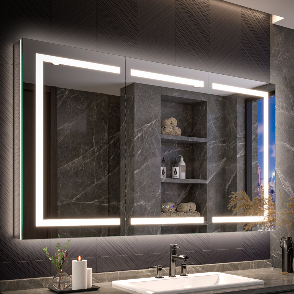 LED Smart Medicine Cabinet with Mirror