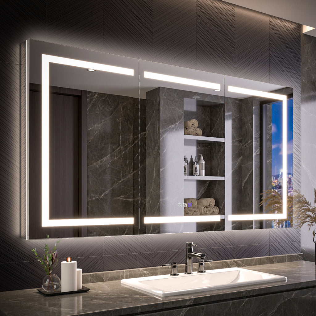 LED Smart Medicine Cabinet with Mirror