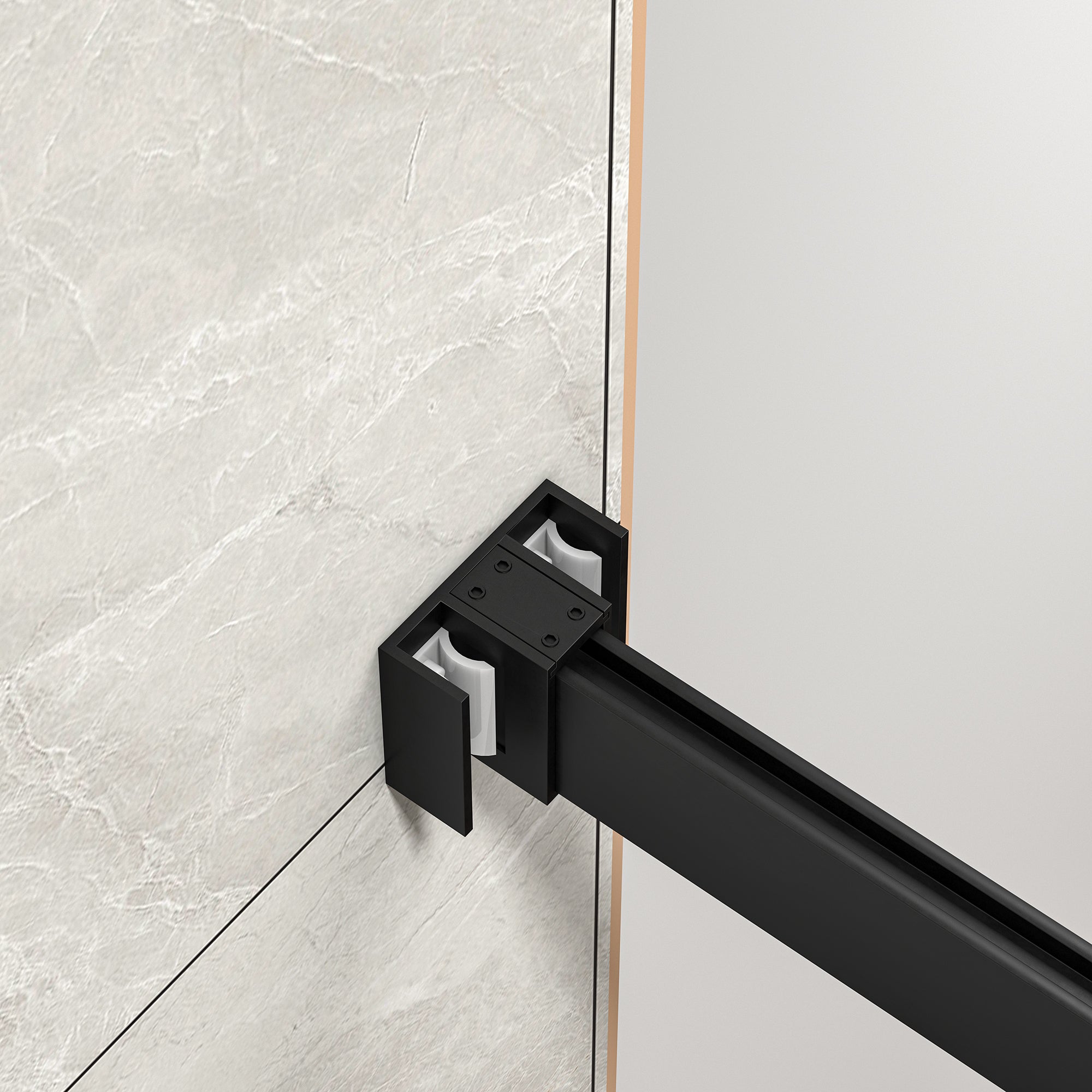 43-48"W x 76"H Frameless Bypass Shower Doors