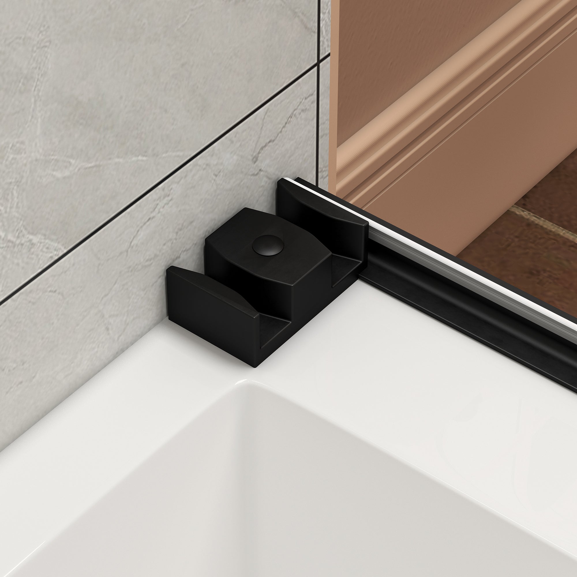 55-60" W x 60" H Frameless Bypass Sliding Shower Door for Bathtub