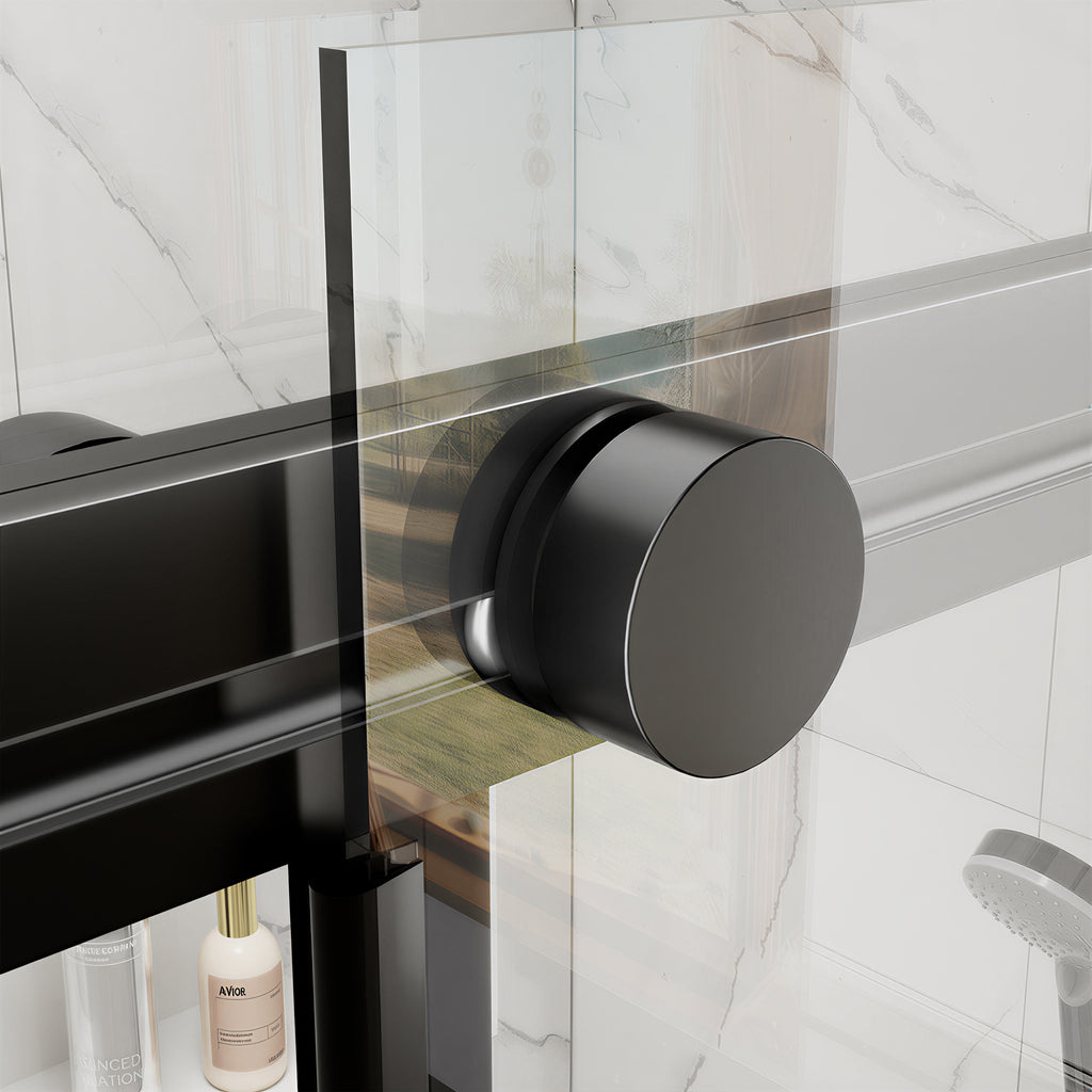 56-60"W x 76"H Glass Shower Doors for Walk in Shower