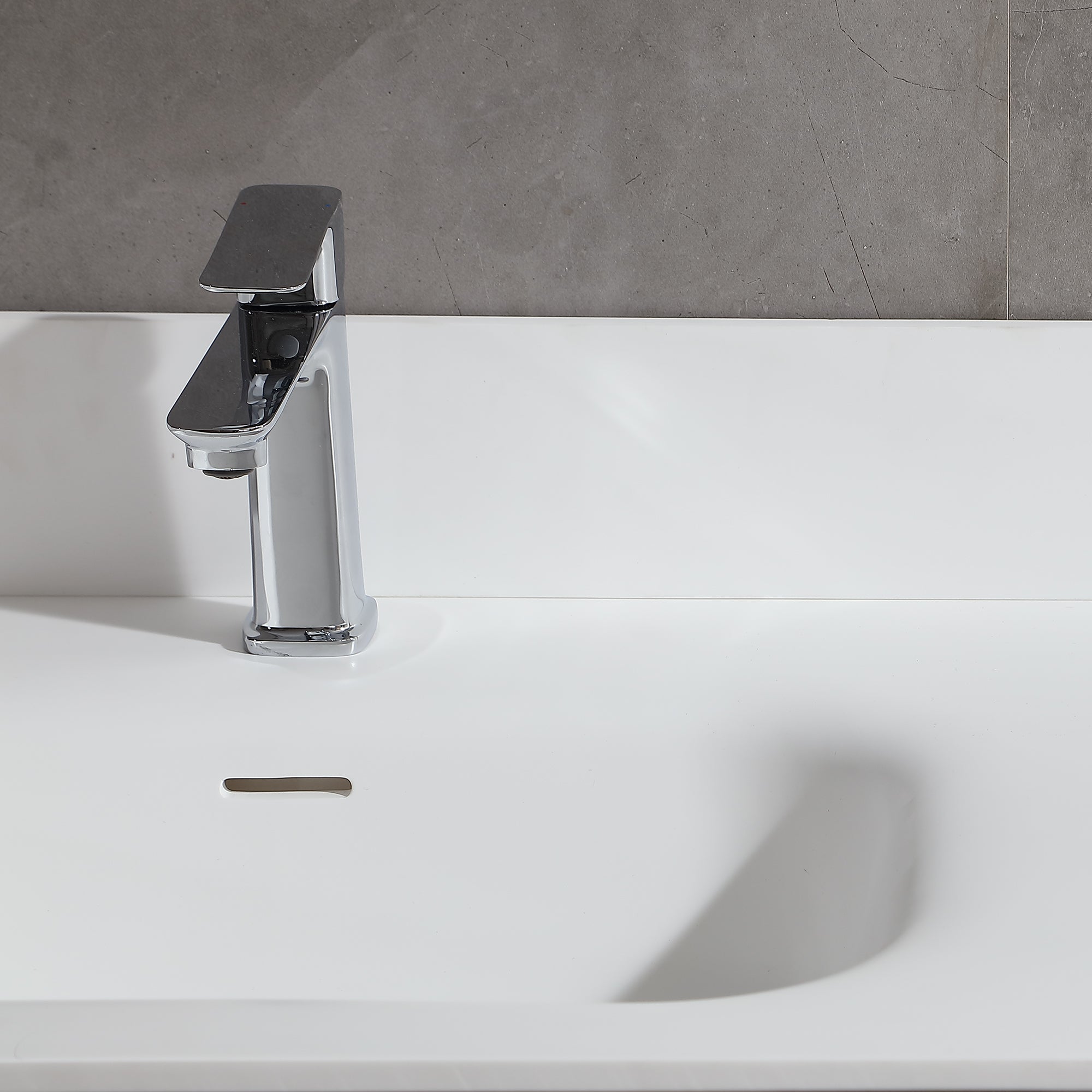 Mid-Century Modern Floating Bathroom Vanity with Sink