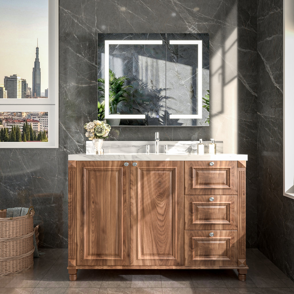 30x36 LED Medicine Mirror Cabinet with Mirror