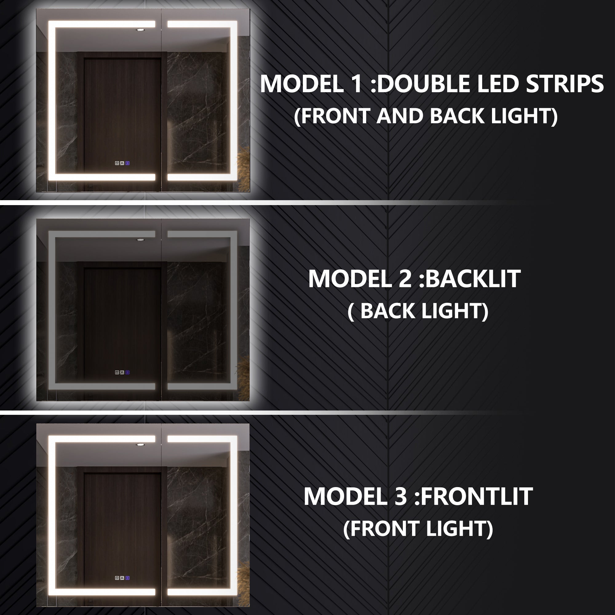 42x36 Lighted Medicine Cabinet with Mirror