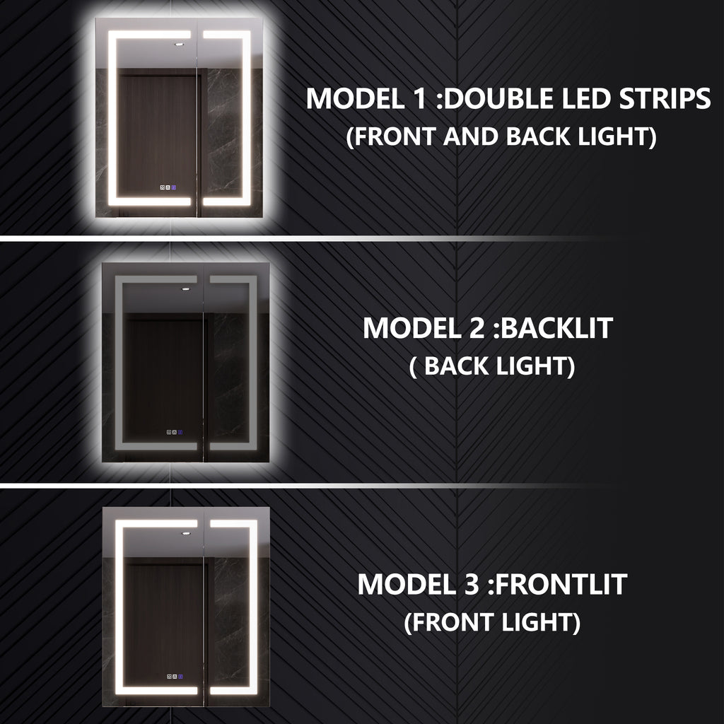 30x36 Lighted Medicine Cabinet with Mirror