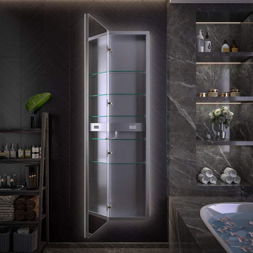 16 X 70 Full Body Lighted Medicine Cabinet with Mirror