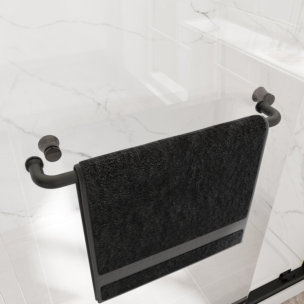 55-60" W x 76" H Double Bypass Sliding Shower Doors with Frame
