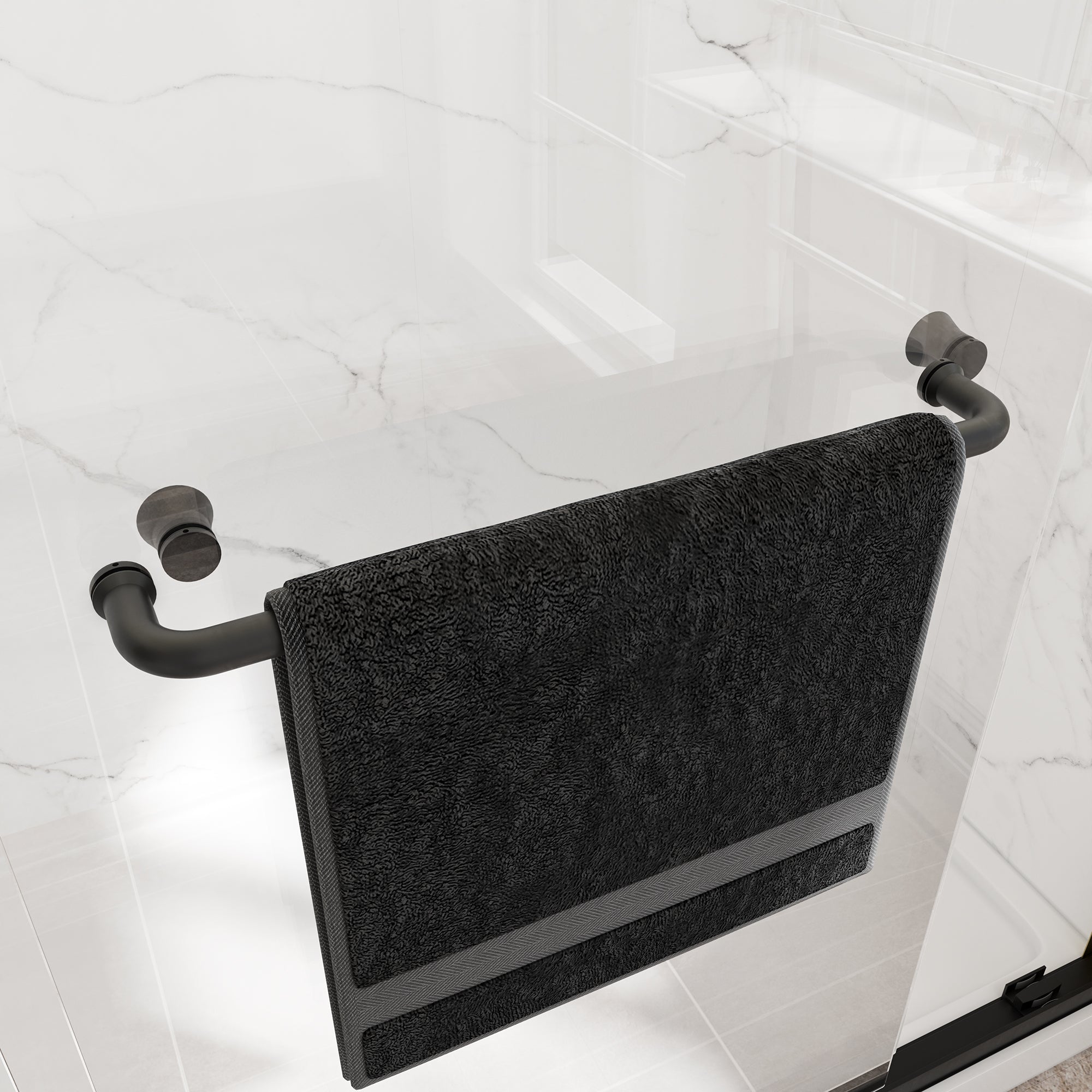 55-60" W x 76" H Double Bypass Sliding Shower Doors with Frame
