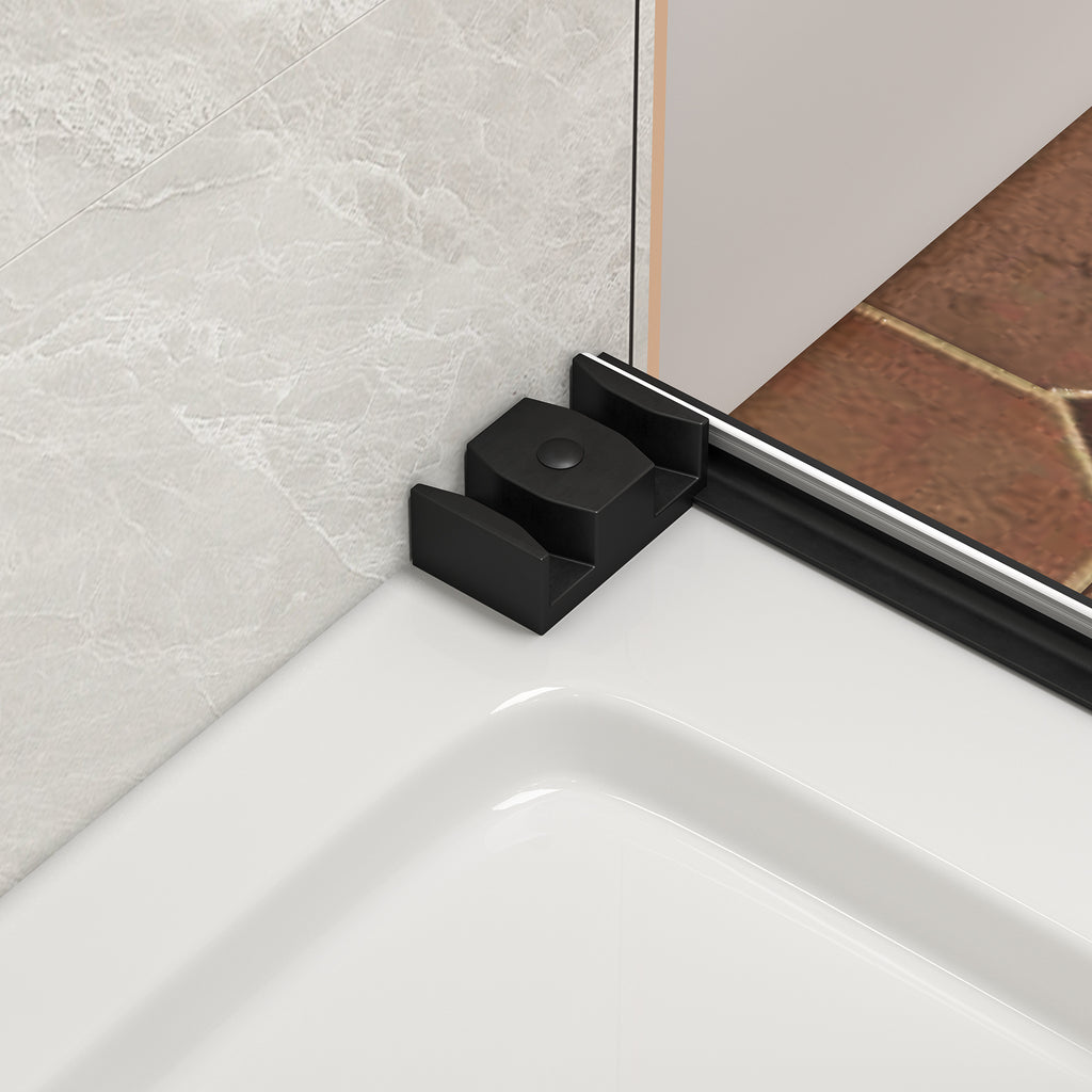 43-48"W x 76"H Frameless Bypass Shower Doors