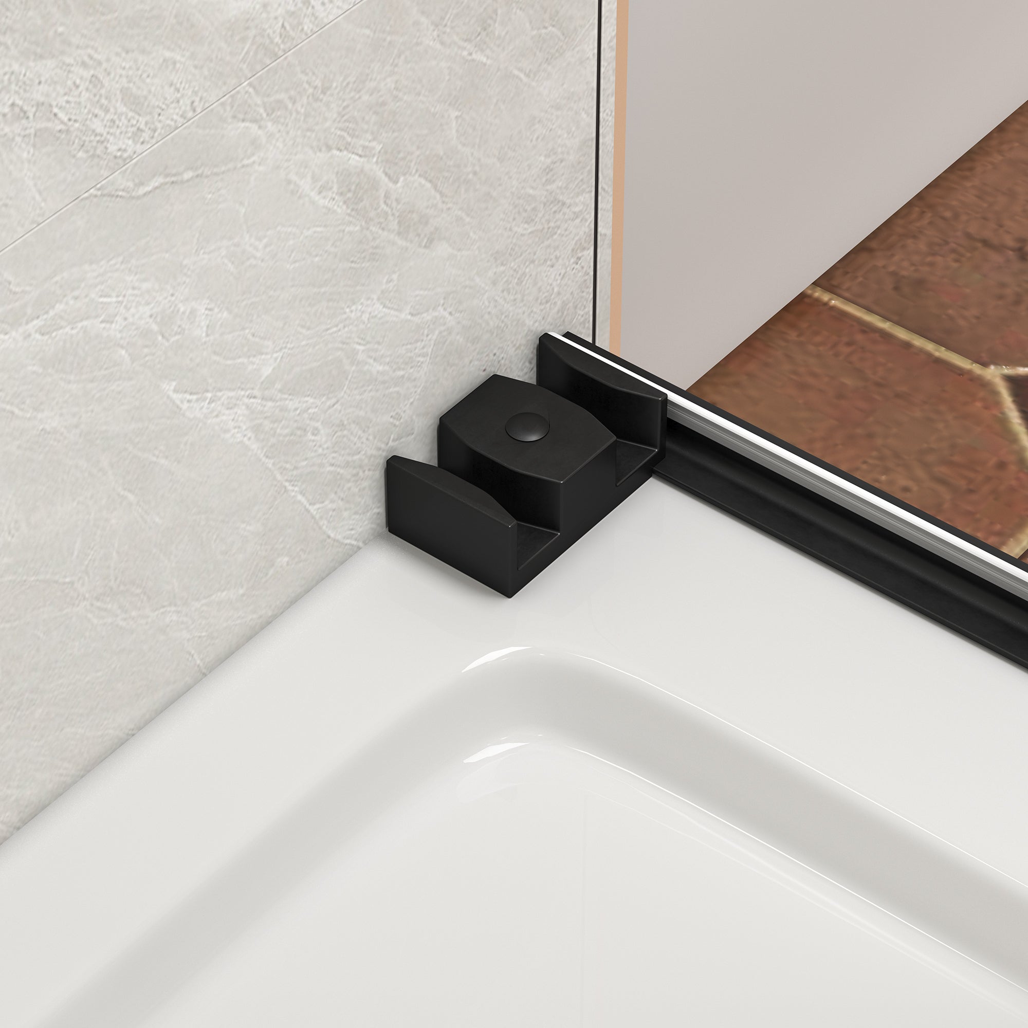 43-48"W x 76"H Frameless Bypass Shower Doors