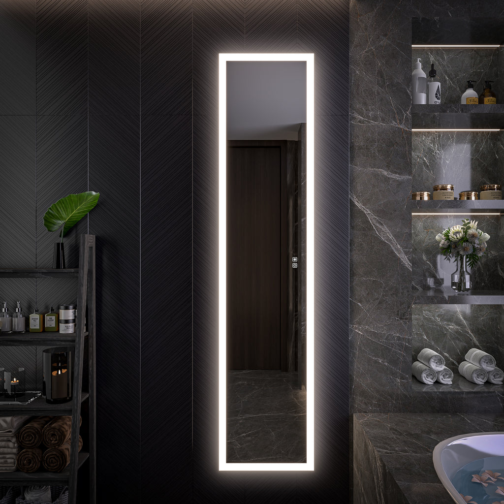 16 X 70 Full Body Lighted Medicine Cabinet with Mirror