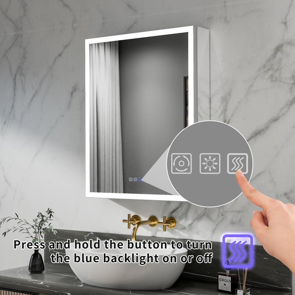 24x30 Medicine Cabinet with Lights Right Opening