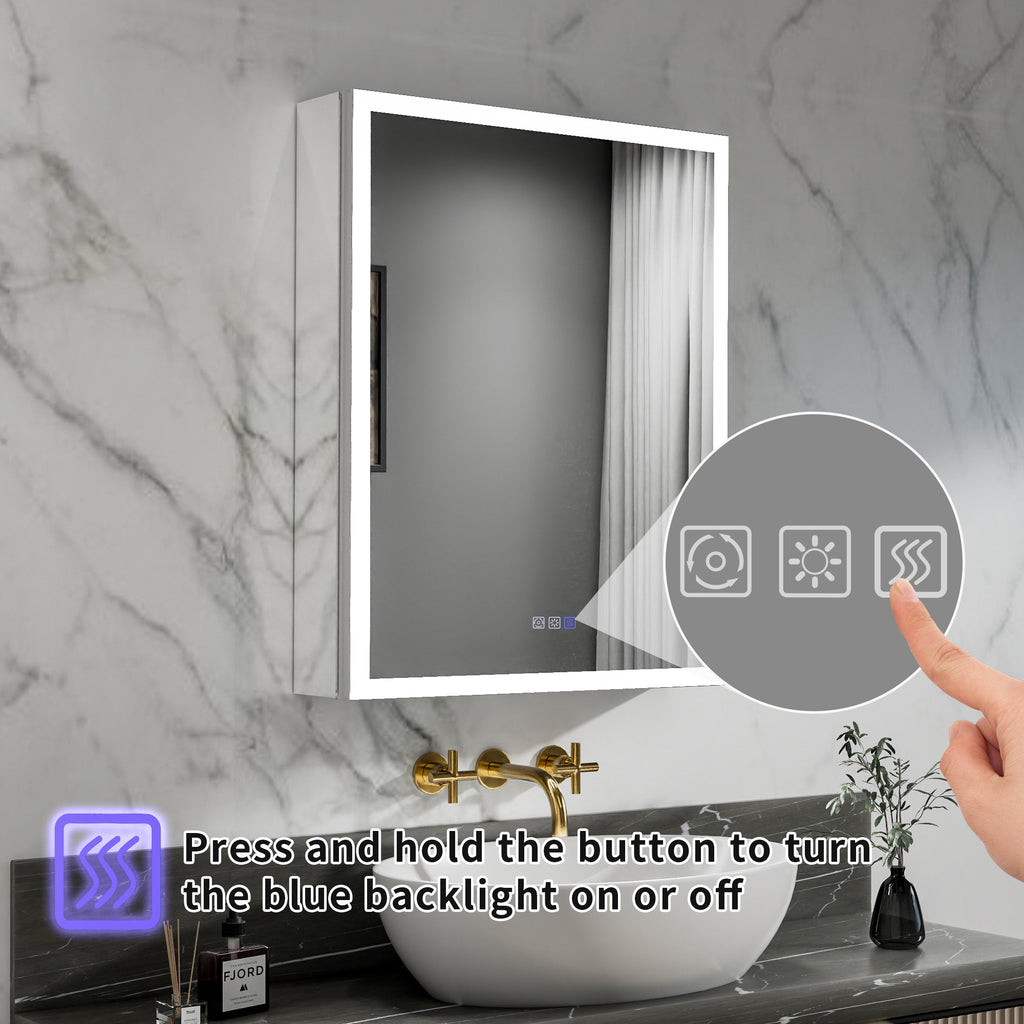 24x30 Medicine Cabinet with Lights Left Opening