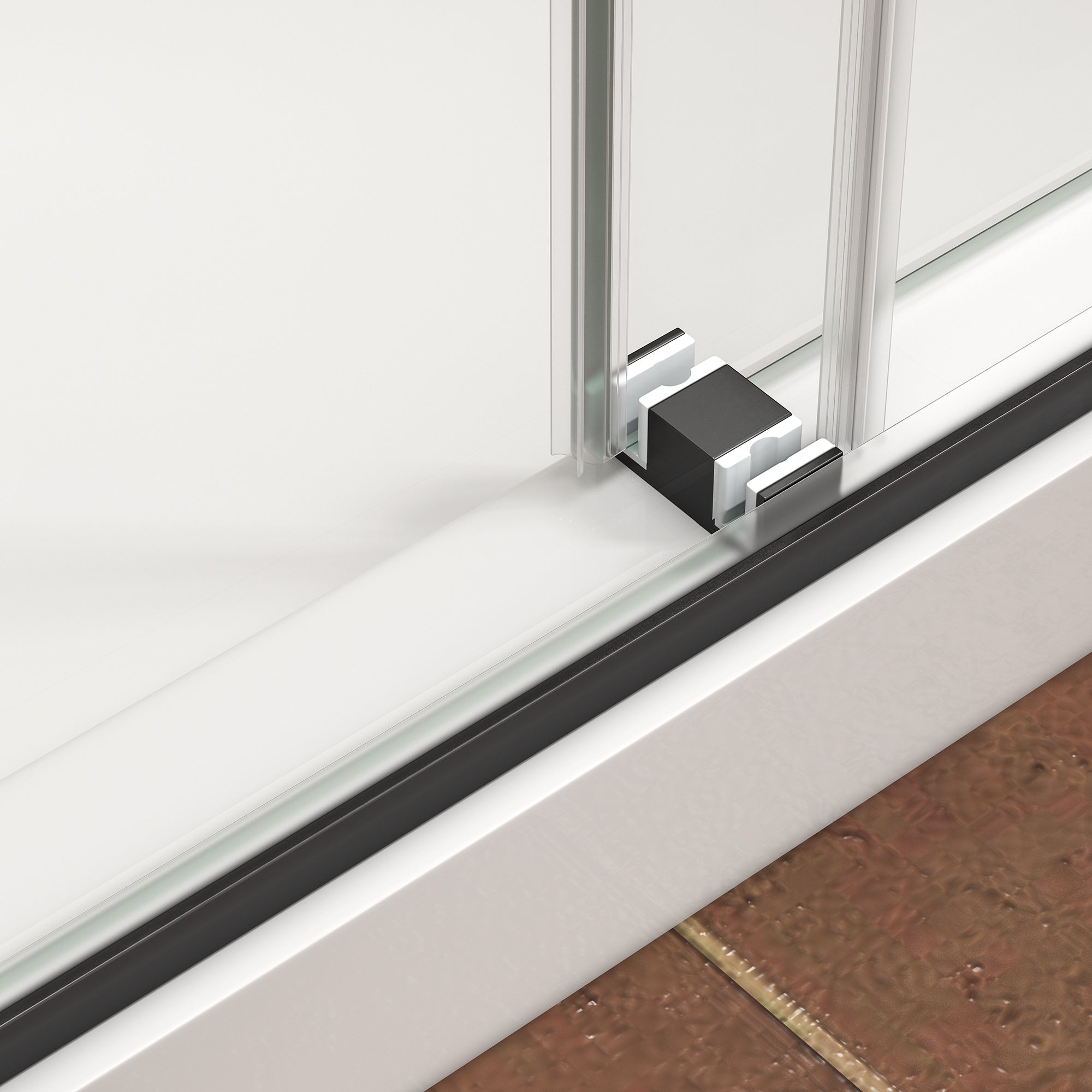 43-48"W x 76"H Frameless Bypass Shower Doors