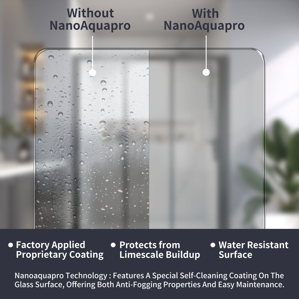 44-48"W x 70"H Trifold Sliding Shower Door