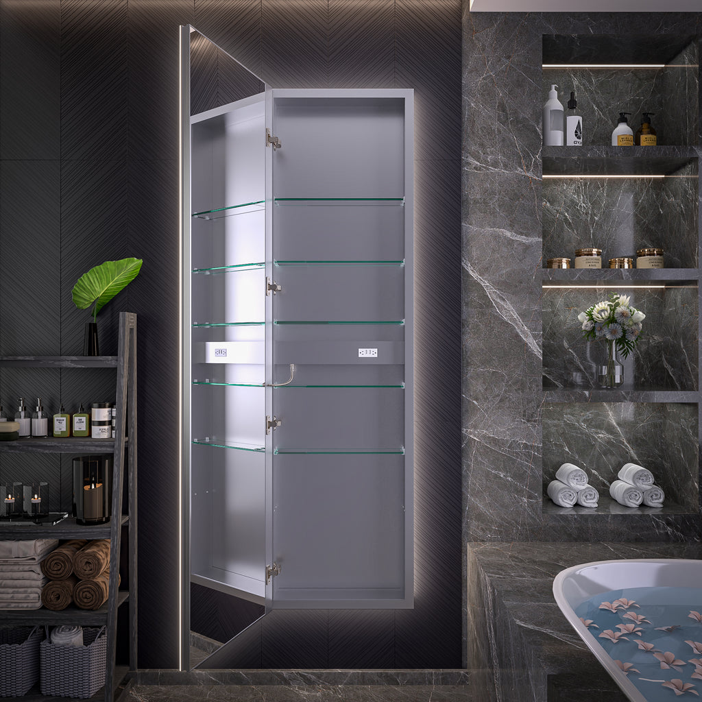 20 X 70 Full Body Lighted Medicine Cabinet with Mirror