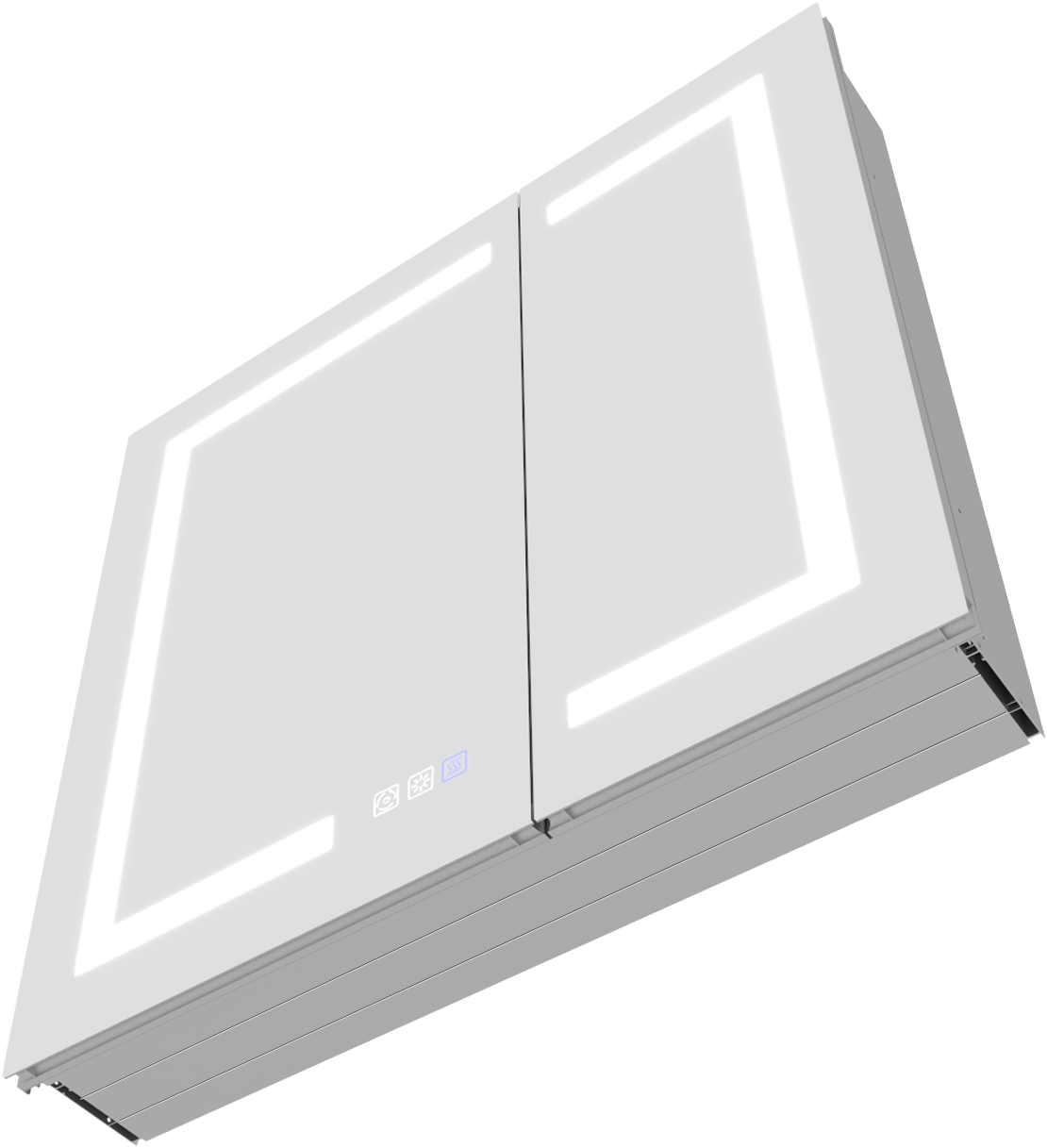 30x30 LED Medicine Mirror Cabinet with Mirror