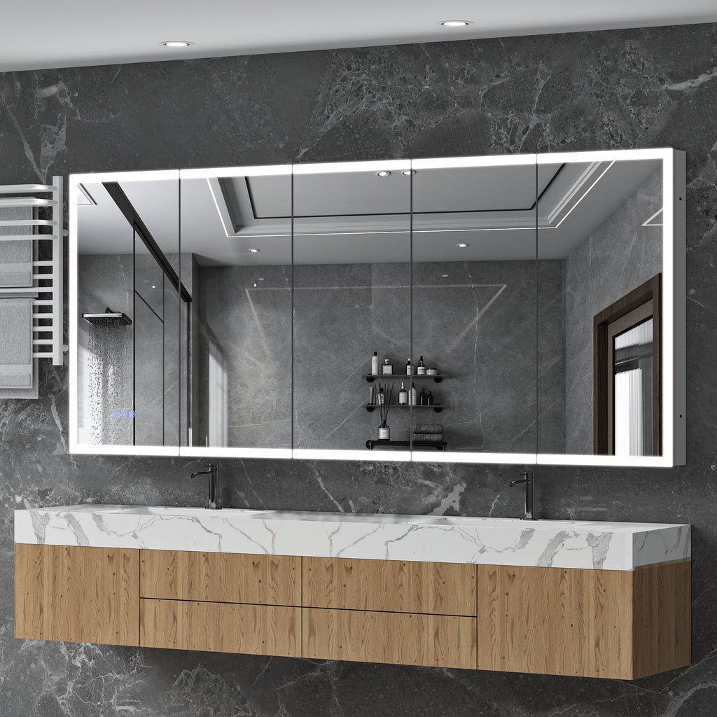 84x36 LED Medicine Cabinet with Mirror