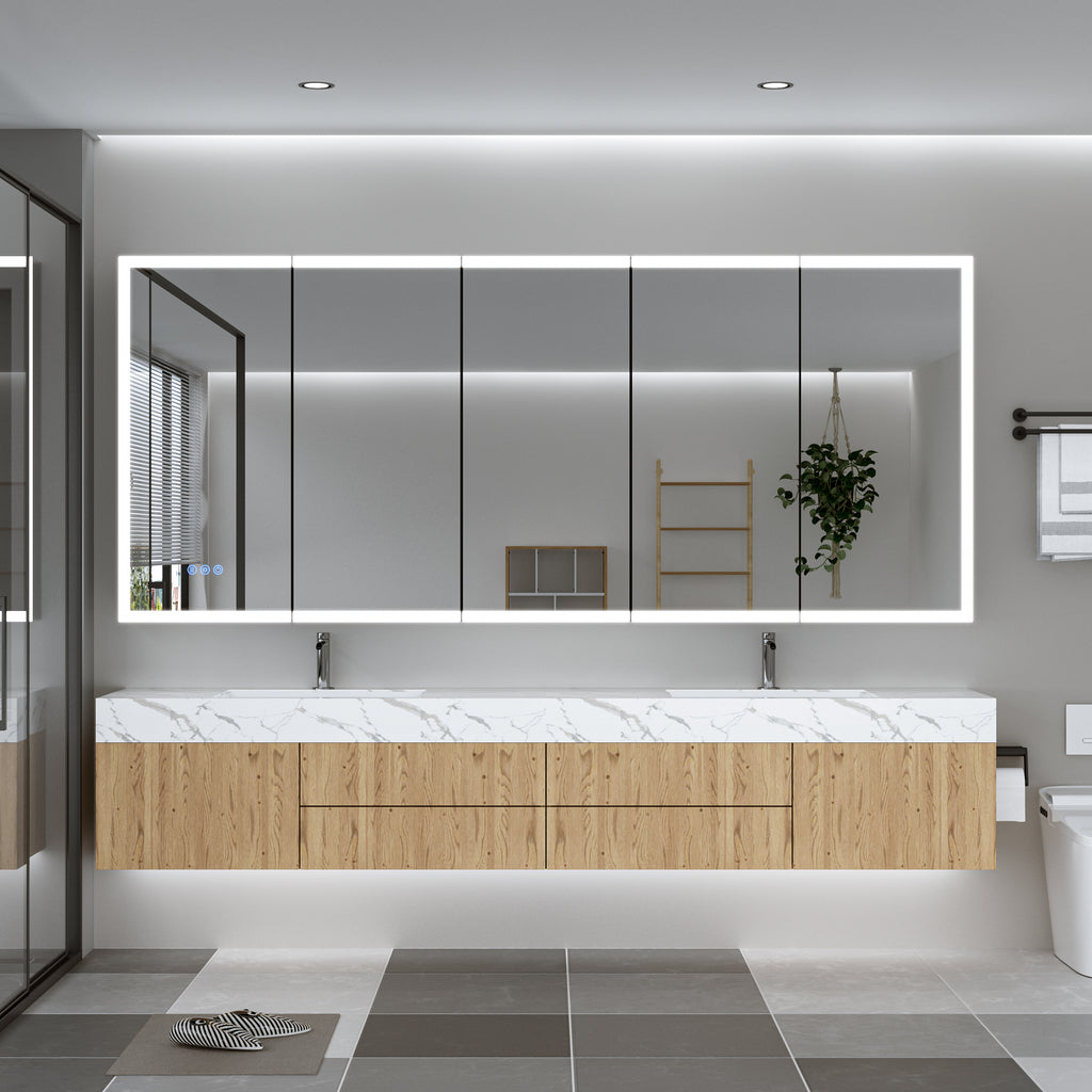 84x36 LED Medicine Cabinet with Mirror