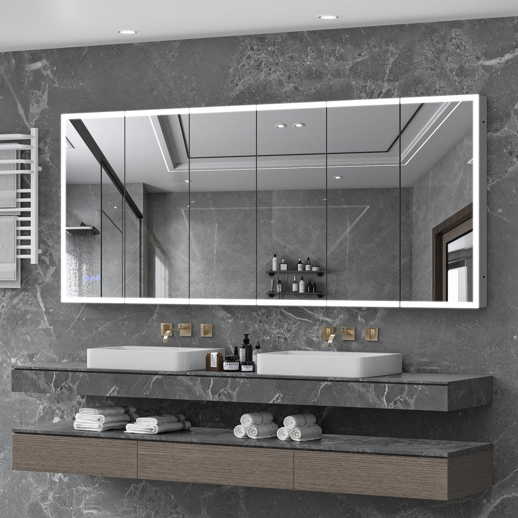 96x40 LED Medicine Cabinet with Mirror