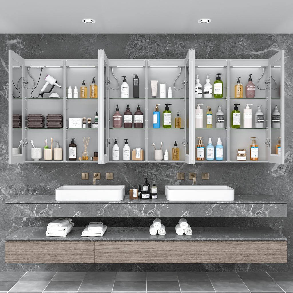 96x40 LED Medicine Cabinet with Mirror
