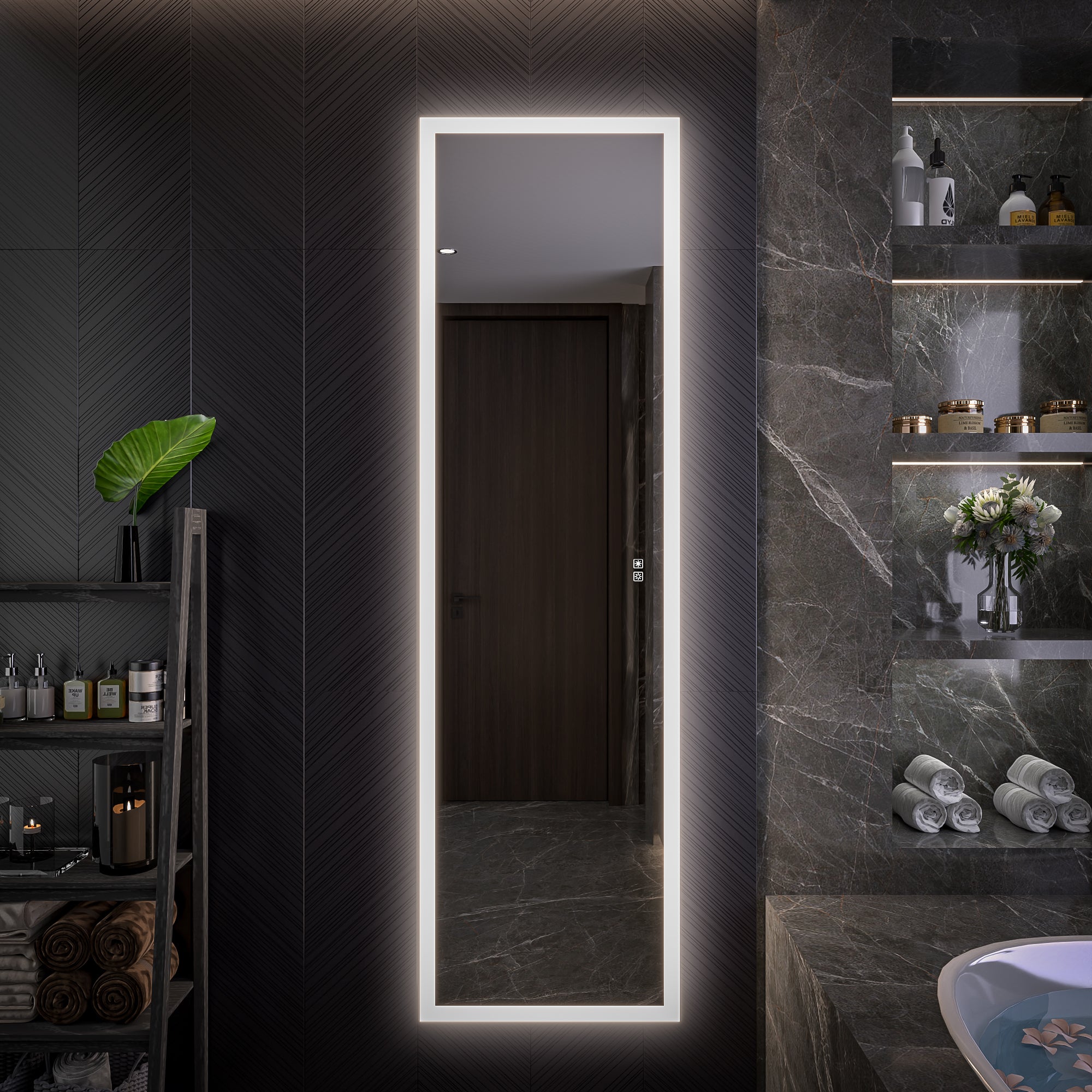 20 X 70 Full Body Lighted Medicine Cabinet with Mirror