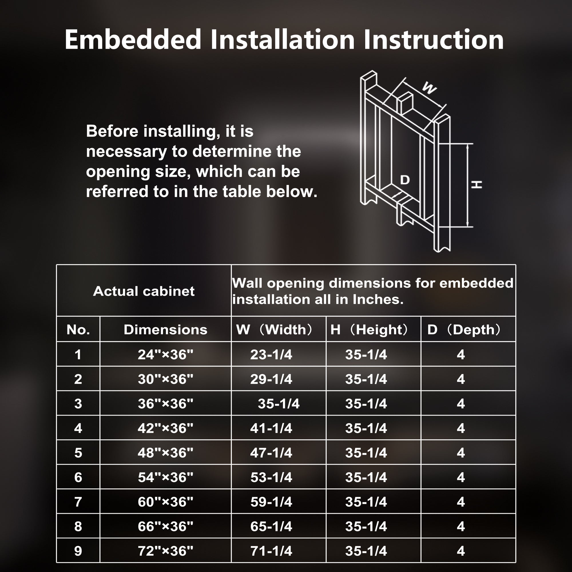 24x36 LED Medicine Cabinet Right Opening
